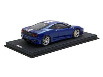 Ferrari 360 Challenge Stradale BBR Models 1/18 P18262C Blu Tour de France con vetrina