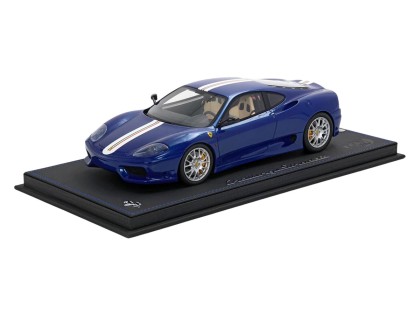 Ferrari 360 Challenge Stradale BBR Models 1/18 P18262C Blu Tour de France con vetrina