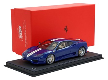 Ferrari 360 Challenge Stradale BBR Models 1/18 P18262C Blu Tour de France con vetrina
