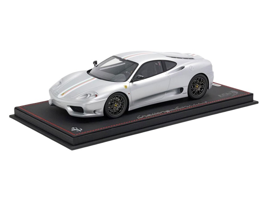 Ferrari 360 Challenge Stradale BBR Models 1/18 P18262D Argento Nurburgring con vetrina