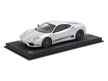 Ferrari 360 Challenge Stradale BBR Models 1/18 P18262D Nurburgring Silver with display case