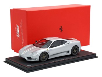 Ferrari 360 Challenge Stradale BBR Models 1/18 P18262D Argento Nurburgring con vetrina
