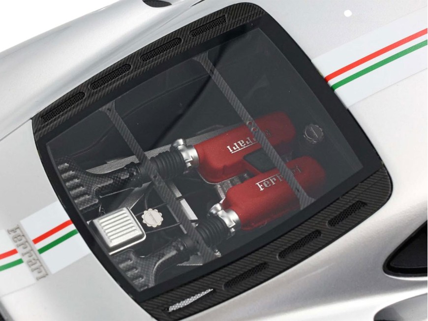 Ferrari 360 Challenge Stradale BBR Models 1/18 P18262D Argento Nurburgring con vetrina