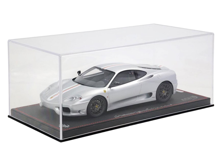 Ferrari 360 Challenge Stradale BBR Models 1/18 P18262D Nurburgring Silver with display case