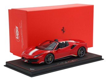 Ferrari 488 Pista Spider BBR Models 1/18 P18162C4 Rosso Corsa con vetrina