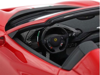 Ferrari 488 Pista Spider BBR Models 1/18 P18162C4 Rosso Corsa con vetrina
