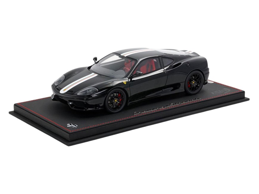 Ferrari 360 Challenge Stradale BBR Models 1/18 P18262E Noir DS avec vitrine