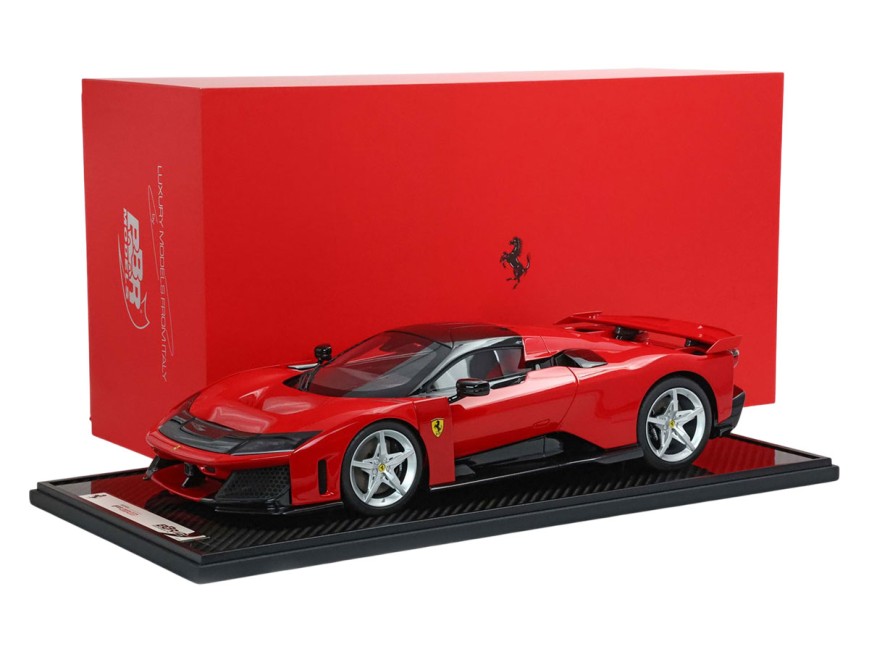 Ferrari F80 BBR Models 1/12 BBR1223A Rouge Corsa avec vitrine