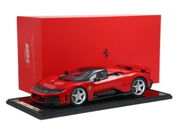 Ferrari F80 BBR Models 1/12 BBR1223A Rosso Corsa con vetrina