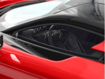 Ferrari F80 BBR Models 1/12 BBR1223A Rouge Corsa avec vitrine