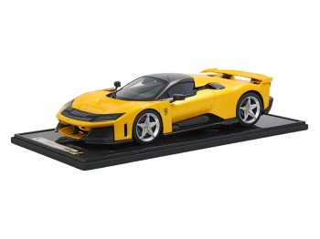 Ferrari F80 BBR Models 1/12 BBR1223B Jaune Trois Couches avec vitrine