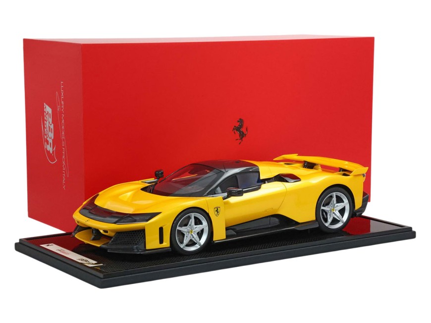 Ferrari F80 BBR Models 1/12 BBR1223B Three-Layer Yellow with display case