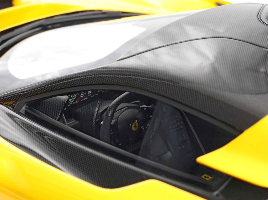 Ferrari F80 BBR Models 1/12 BBR1223B Three-Layer Yellow with display case