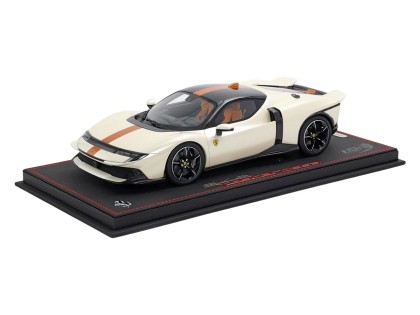 Ferrari 849 Testarossa BBR Models 1/18 P18275C Italia White with display case