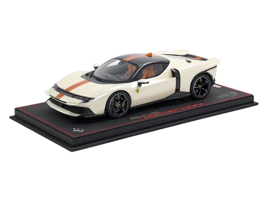 Ferrari 849 Testarossa BBR Models 1/18 P18275C Italia White with display case