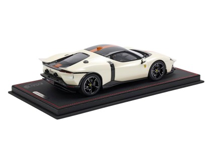 Ferrari 849 Testarossa BBR Models 1/18 P18275C Italia White with display case 2