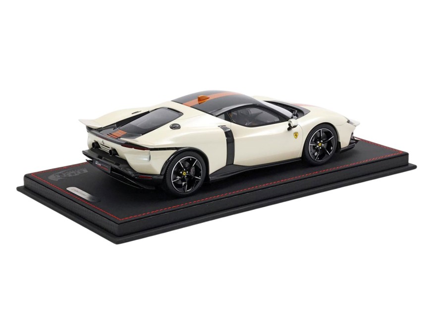 Ferrari 849 Testarossa BBR Models 1/18 P18275C Italia White with display case