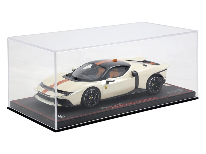 Ferrari 849 Testarossa BBR Models 1/18 P18275C Italia White with display case