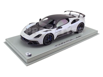 Maserati GT2 Stradale BBR Models 1/18 P18255A Bianco Audace Opaco con vetrina