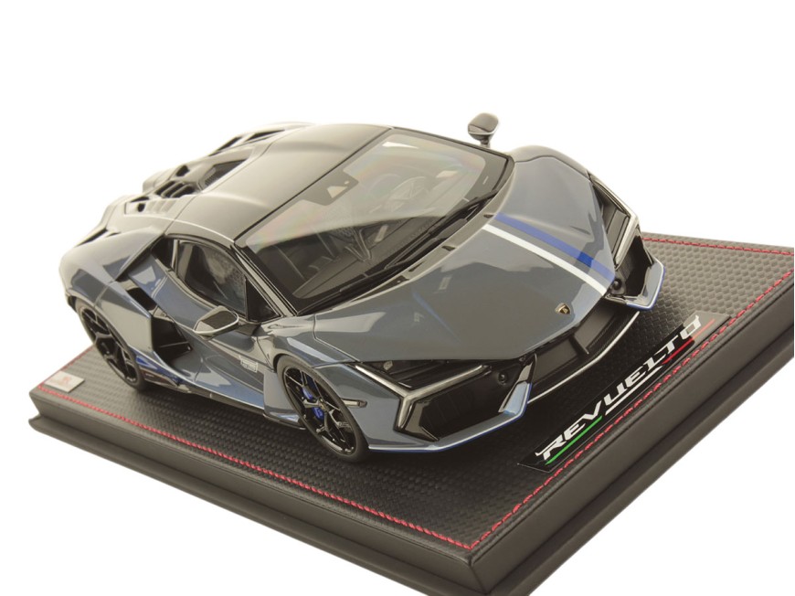 Lamborghini Revuelto NA63 MR Collection 1/18 LAMBO058NA63C Serget Grey with display case