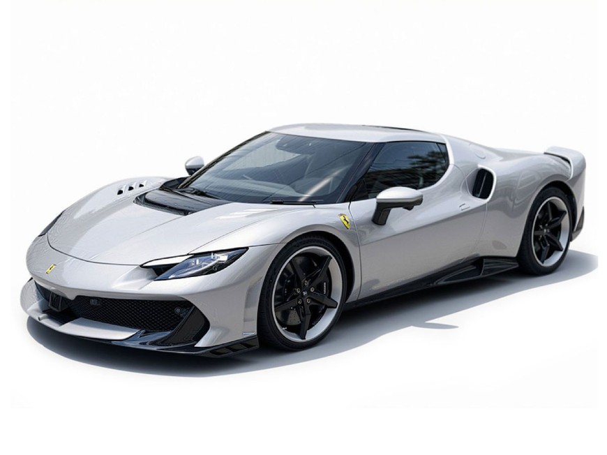 Ferrari 296 Speciale BBR Models 1/18 P18269G Argento Nurburgring con vetrina