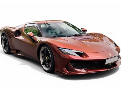 Ferrari 296 Speciale BBR Models 1/18 P18269M Rosso Taormina con vetrina