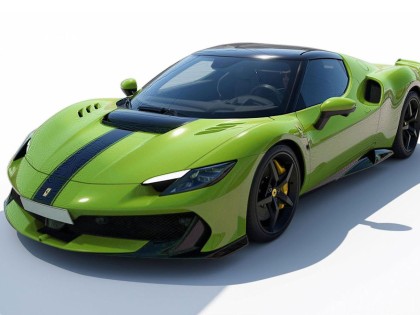 Ferrari 296 Speciale BBR Models 1/18 P18269N Verde Germoglio con vetrina