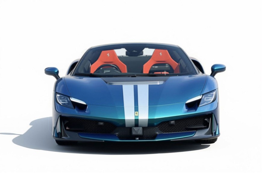 Ferrari 296 Speciale A BBR Models 1/18 P18270F Blu Capri con vetrina