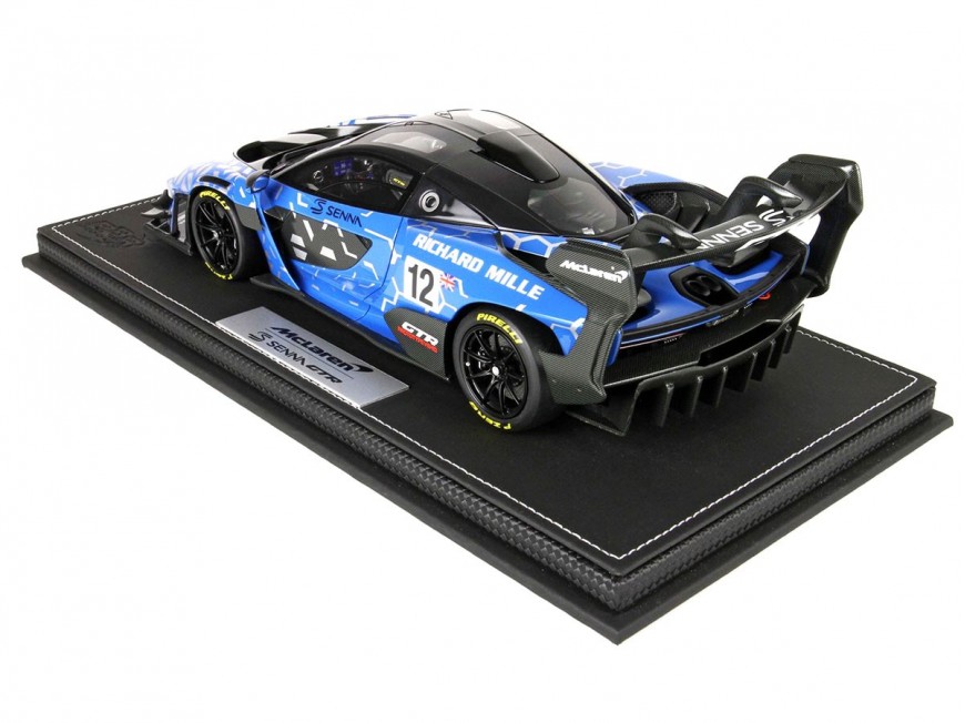 McLaren Senna BBR Models 1/18 P18182A with display case
