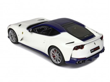 Ferrari 812 Superfast BBR Models 1/18 P18147W Metallic Italia White with display case