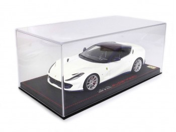 Ferrari 812 Superfast BBR Models 1/18 P18147W Metallic Italia White with display case
