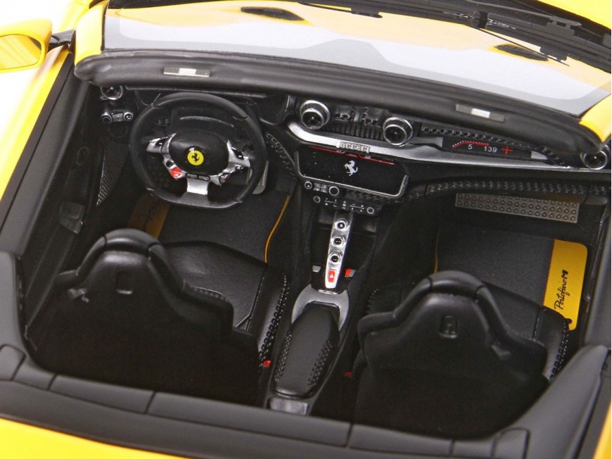 Ferrari Portofino M Spider BBR Models 1/18 P18193F Giallo Modena con vetrina