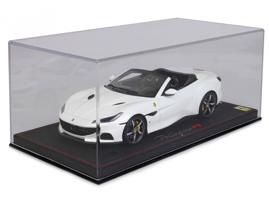Ferrari Portofino M Spider BBR Models 1/18 P18193E1 Bianco Cervino Metallizzato con vetrina